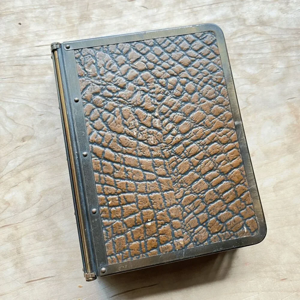 VTG 1920s 1930s Art Deco Executive Desk Organizer Privacy Memo Pad
